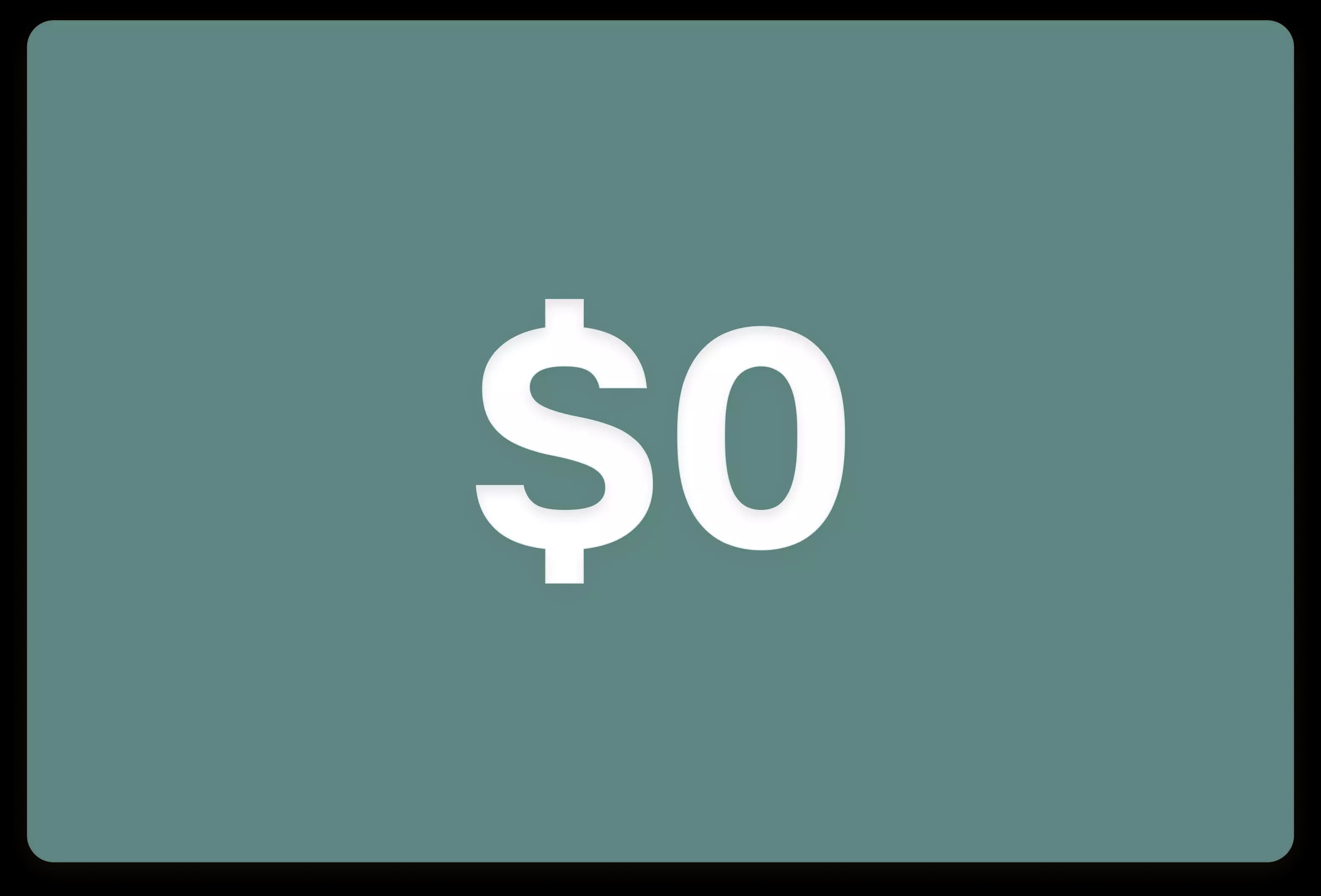 Free to get started. We only make money when you do.